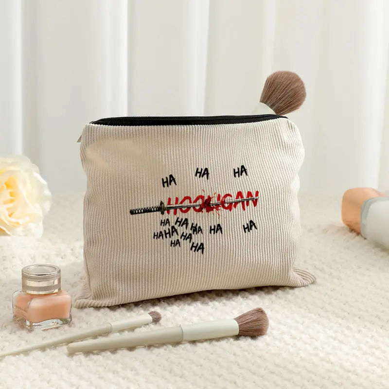 Kpop Fan Gift Hooligan Album Corduroy Makeup Bags Fashion Foldable Storage Bag Travel Storage Bags Arirang 2.0 World Tour 2026