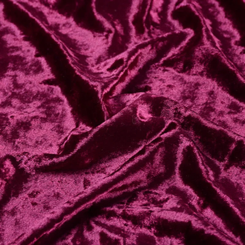 Stretch Crushed Velvet Fabric Upholstery Velour Cloth For Sofa and Curtain,Red,Black,Grey,Teal,Green,Blue,Pink