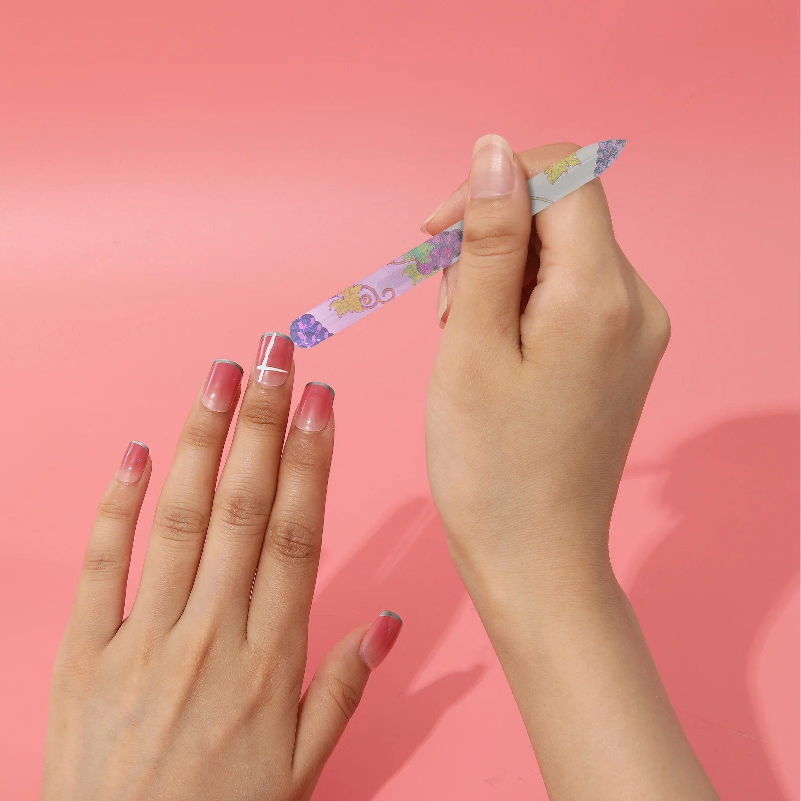 

5 pcs Glass Nail Files For Manicure Filing Buffing Natural False Nails Colored Nail File Buffer Board