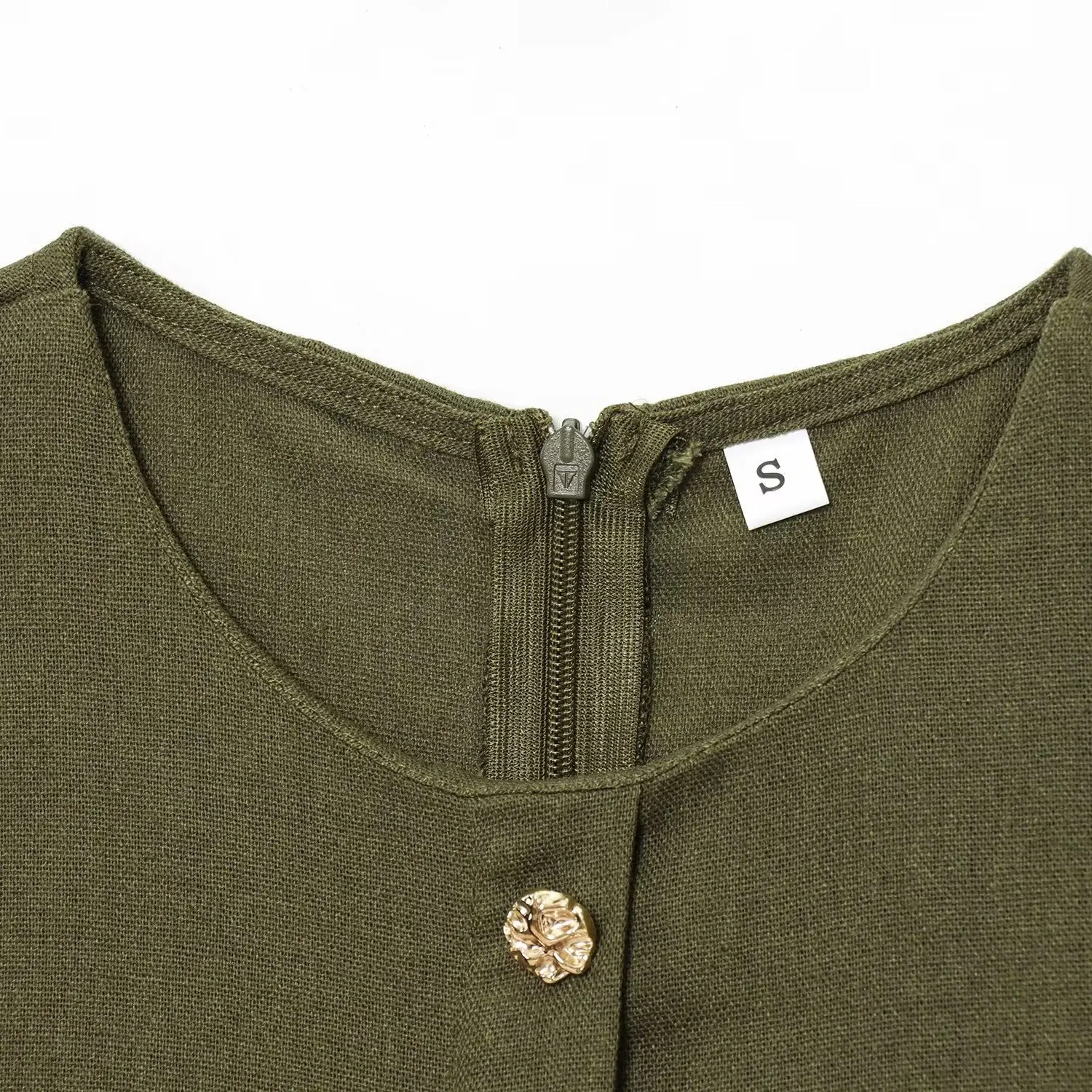 ZBZA printemps nouveau femmes Faion Design lin ceinturé Midi Dr décontracté H Version Polyester fibre t-shirt quart Sve Dr