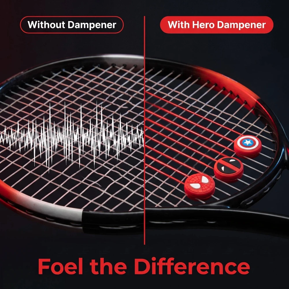 Cartoon personalized silicone tennis racket shock absorber anti-vibration shock absorber reduce impact sports tennis racket view 4