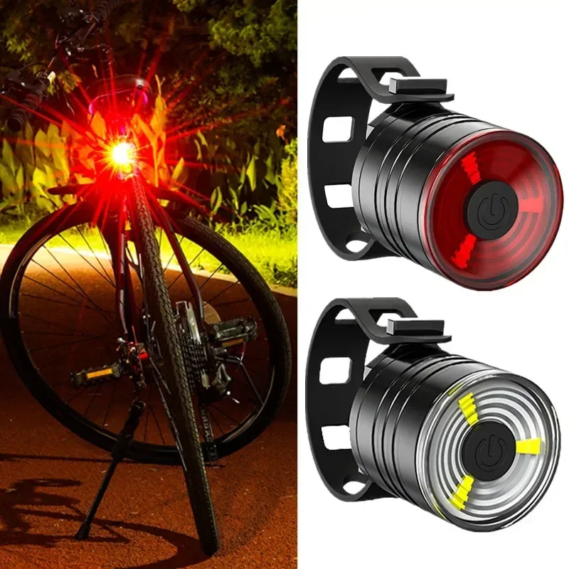 LED Waterproof Bike Light Bike Tail Light 200 Lumen Mountain Bike Rear Tail Light for Helmet Seat Post Light Flashlight Light