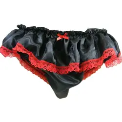Adult Giant Baby Sexy Girl Black Thin Satin Sissy Dress Lined with Servant Role Playing Gothic Customization