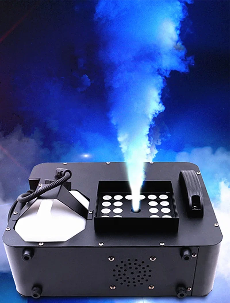 DJ TOP 3000w Hot sales vertical stage effect machine DMX 512 smoke RGB wedding fog air column smoke machine 3W RGB*24pcs 3 in 1