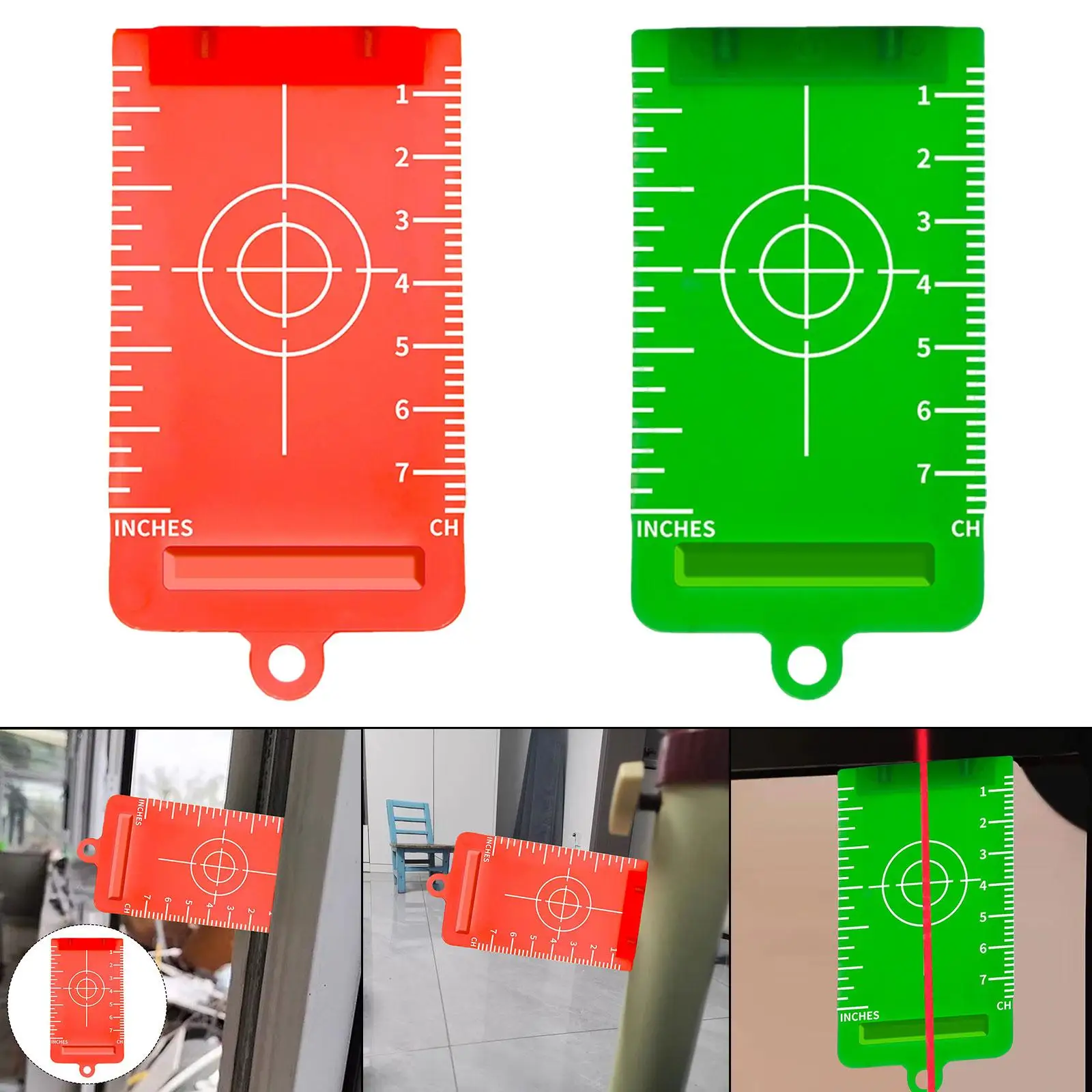 Target Card Plate Level Target Board Measuring Tool Leveling Tool Accessory for Woodworking