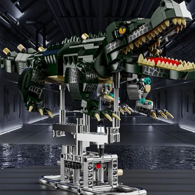 

Механические строительные блоки в виде крокодила, сборная модель из строительных блоков, легко собирается и управляется, идеально подходит для праздничных подарков, подарков на день рождения/Рождество/Хэллоуин/День благодарения/Новый год/сувениров для веч