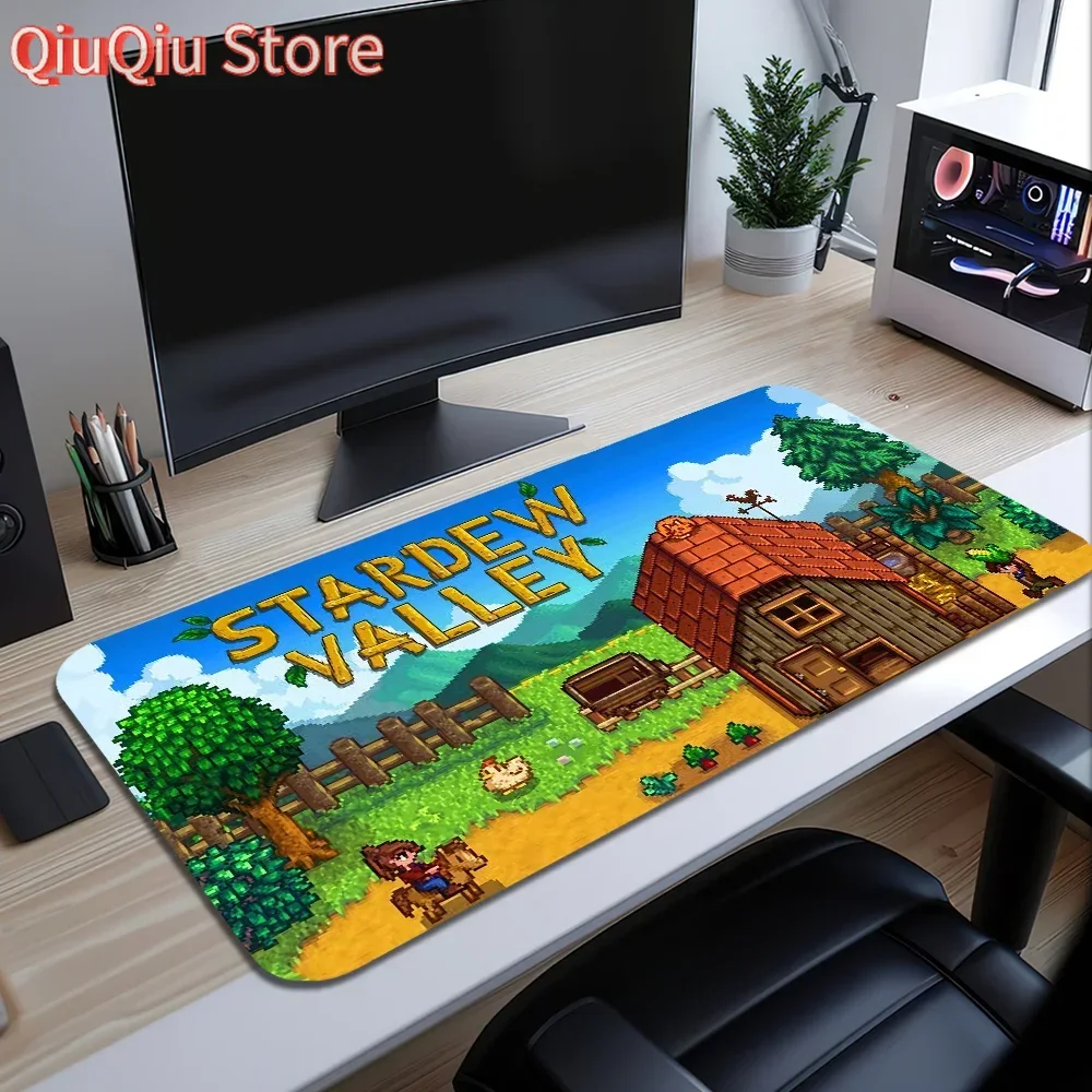 لوحة ماوس Game Stardew Valley حصيرة مكتبية كبيرة غير قابلة للانزلاق ومضادة للمرى لوحة مفاتيح مريحة للمكتب والمطاط والكمبيوتر المنزلي مخصصة