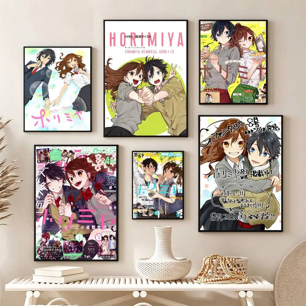 Anime Hori san to Miyamura kun Poster Art canvas HD aesthetic Printing Paper Wall Art for Living Room Bar fashion Home Decor