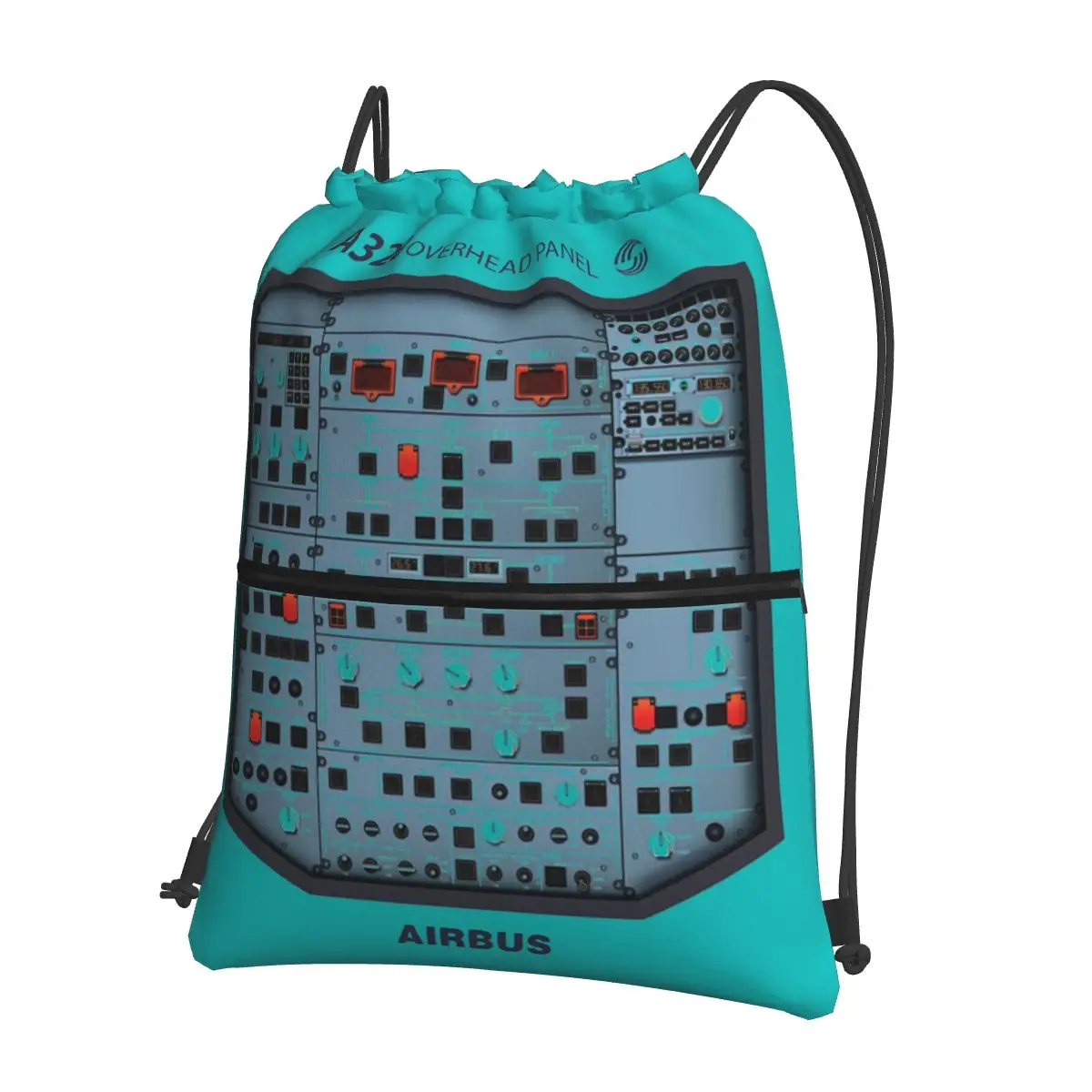 AIRBUS A320 OVERHEAD PANEL Backpacks Fashion Drawstring Bags Storage Bag Book Bags for Travel Students