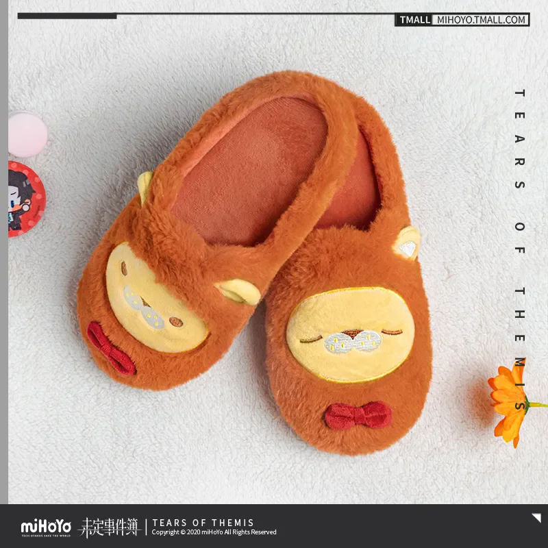 [Genuine] miHoYo Game Tears of Themis Plush Slippers Luke Pearce Artem Wing Vilhelm Clothing Cotton Shoes Cosplay Halloween Gift