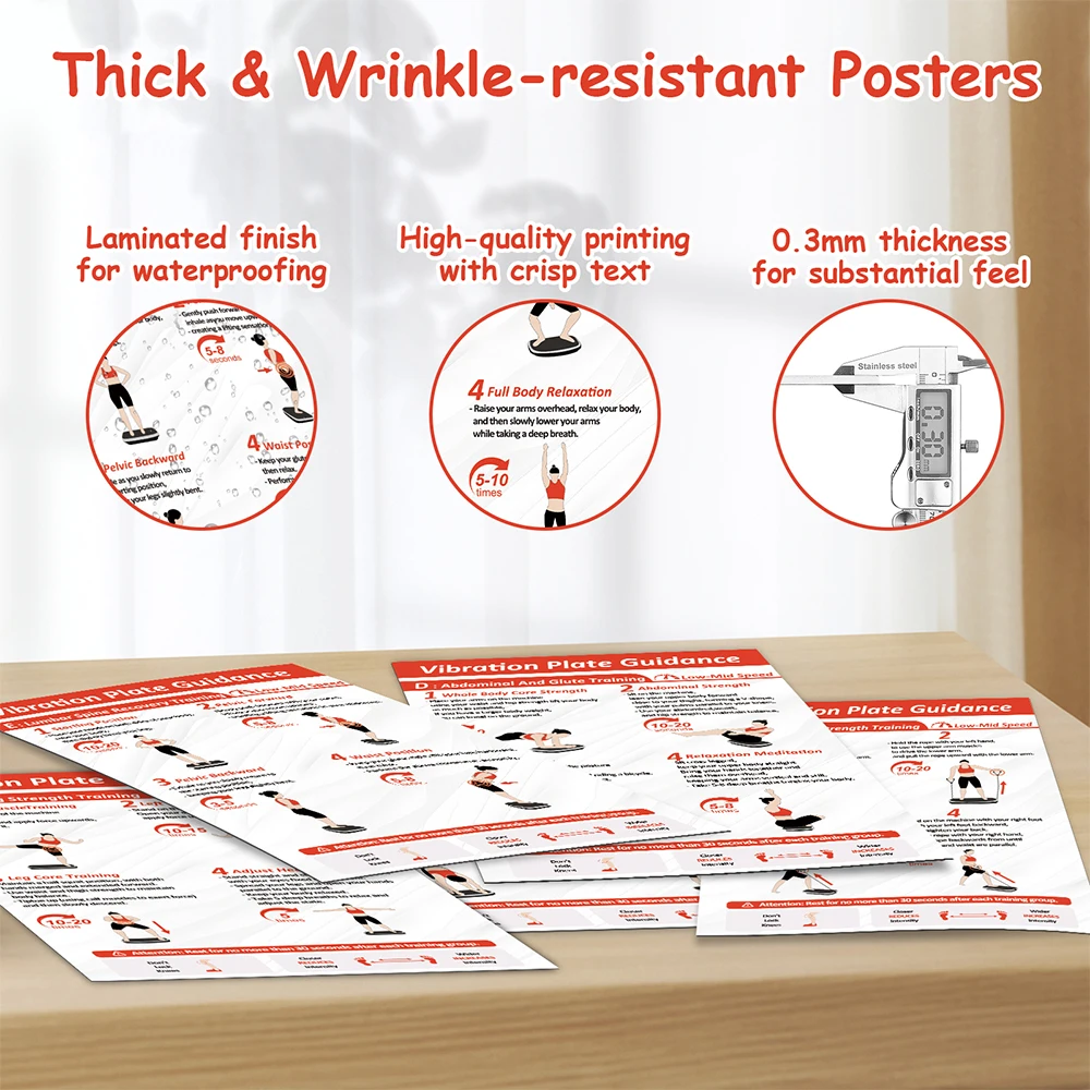 جدول تدريب لوحة الاهتزاز، طباعة من جانب واحد، طبقة غير لامعة مقاومة للخدش، يمكن مسح توزيع القلم الأسود، فحص في الورقة #3