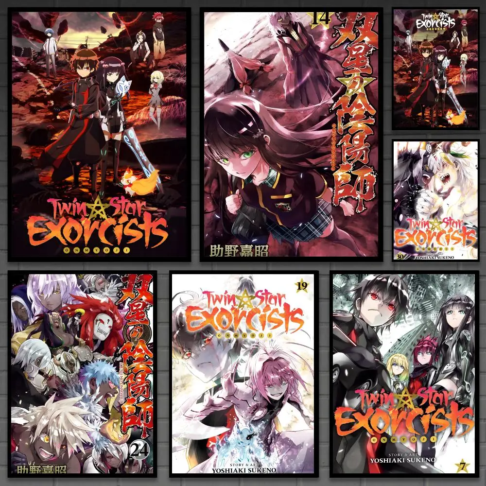 hot Action Anime T-Twin Star Exorcistss Poster Versatile HD 