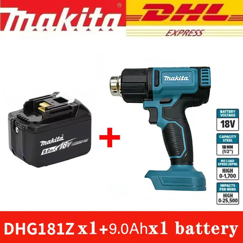 

Makita 18V Battery 9Ah Lithium ion BL1890B BL1860B High Cycle Electric Tool DDF487/DHG181Z Rechargeable Battery Combination