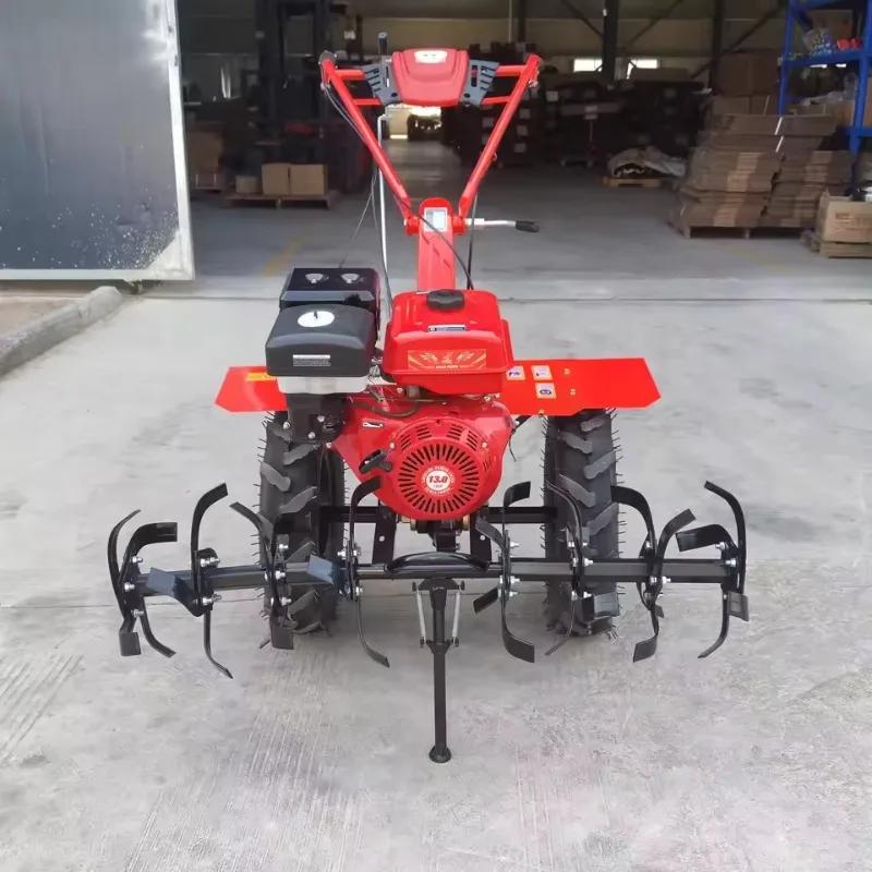 Hot-selling products, high quality 7-15 horsepower, air-cooled engine micro ultivator, two-wheel walk-behind tractor