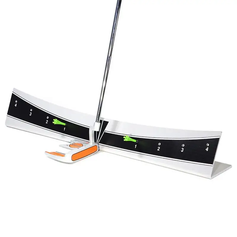 

Golf Putting Track Golf Putter Trainer Calibration Track Putter Board Adjustable Range Golf Putter Trajectory Balancer