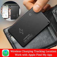 Wireless Charging Tracking Location Wallet Tracker Card Waterproof GPS Locator Work with Apple Find My App Bluetooth Tracker New