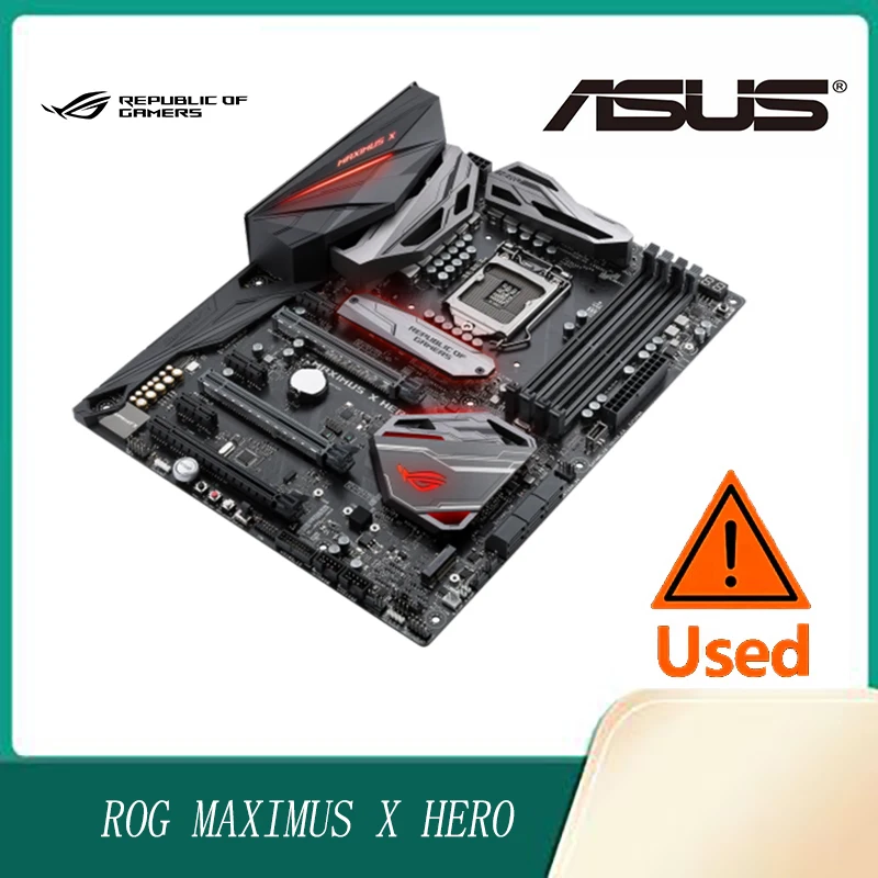 ASUS ROG Maximus X Hero LGA1151 (Intel 8th Gen) DDR4 DP HDMI M.2 Z370 ATX Gaming Motherboard