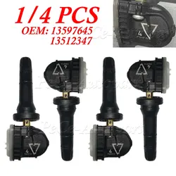 1/4Pcs 13597645 TPMS Sensor For Opel Astra K Van 2019-2022 Opel Insignia B Vauxhall Insignia Tire Pressure Monitor Sensor 433MHz