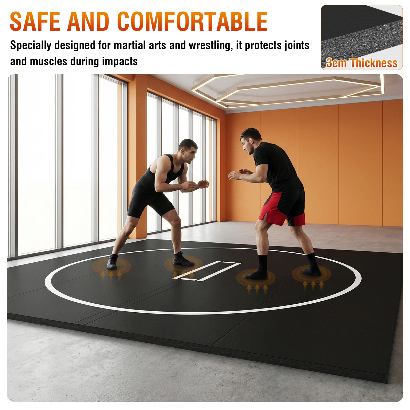 

Водонепроницаемый складной мат для борьбы, йоги, BJJ, MMA, грэпплинга, дзюдо, бокса и боевых искусств