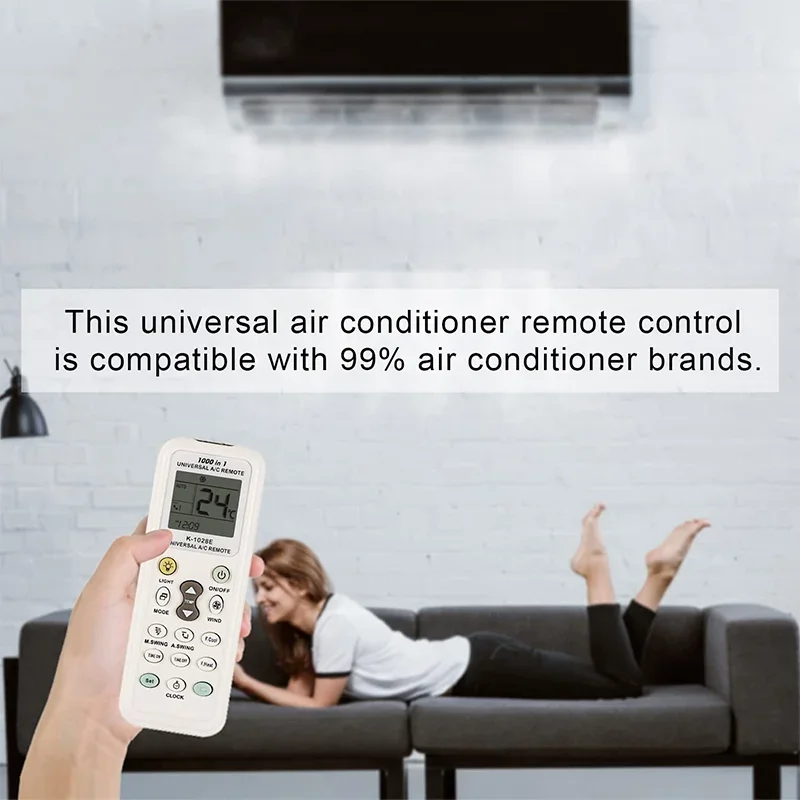 Air Conditioning Universal Remote Control One Click Settings For All Mainstream Brands Without Code LCD Display 1000 In 1