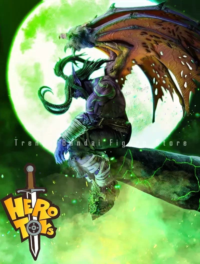 In Stock Hero Toys Demon Hunter Illidan Stormrage World of Warcraft 1/10 Model WOW Game Action Figure Anime Model Toys