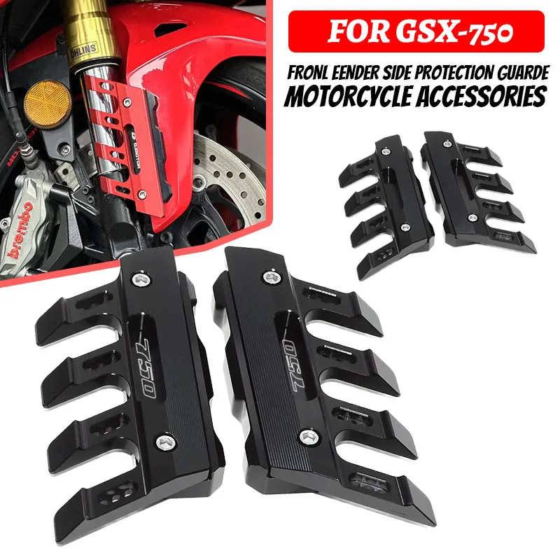 For GSX-S750 GSXS750 GSX S750 S Motorcycle Front Fork Protector Fender Slider Guard Accessories GSXS 750 Mudguard
