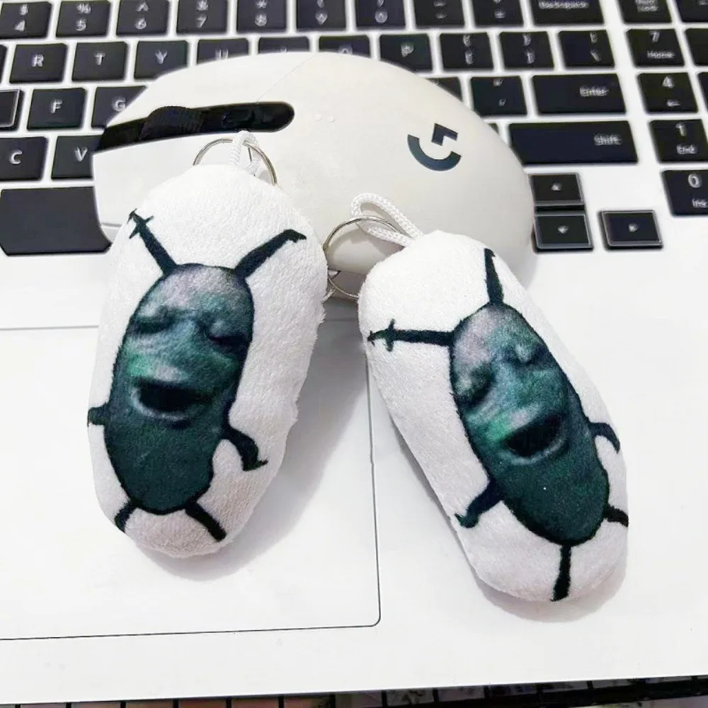 

Creative Cursed Plankton Plush Squeak Pendant Widget Funny Meme Keychain 8cm Bag Charm Kids