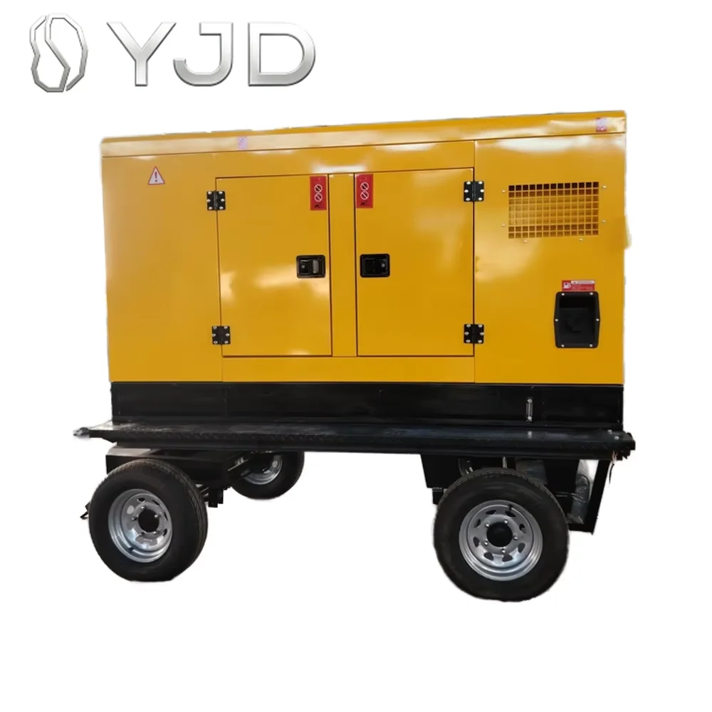 Grupo Electrógeno Diésel Móvil Ultra Silencioso de 50kW con Marco Abierto y Aislamiento Acústico para 40kW 60kW 80kW Precio Fob