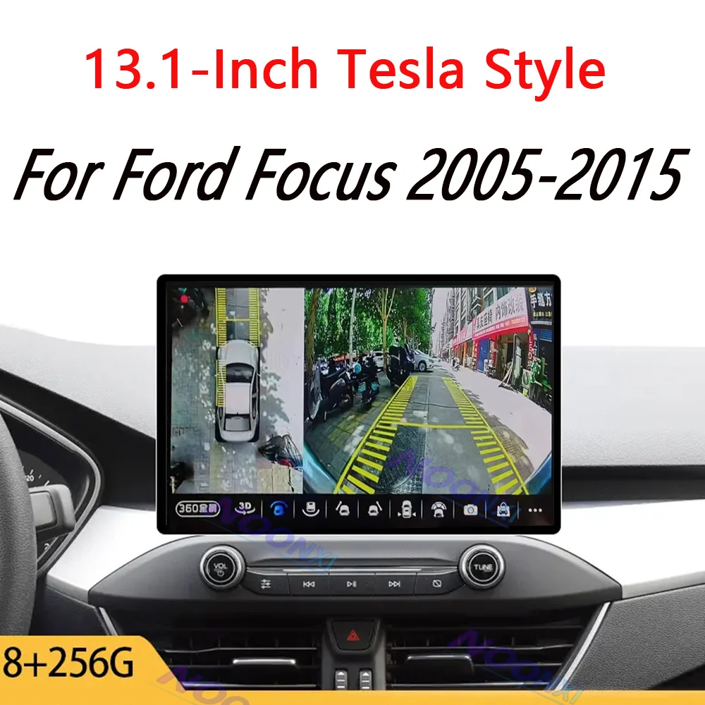 For Ford Focus 2005-2015 All In One Car Radio 2 K Screen 1920x1200 RES Intelligent Android 13 System GPS Carplay 13.1 inch