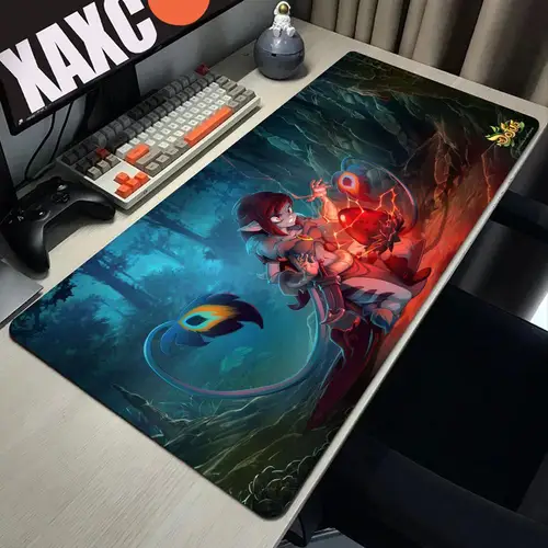 Dofus-alfombrilla de ratón grande para juegos, alfombrilla de silicona para teclado, alfombrilla de escritorio para PC, ordenador portátil, Oficina