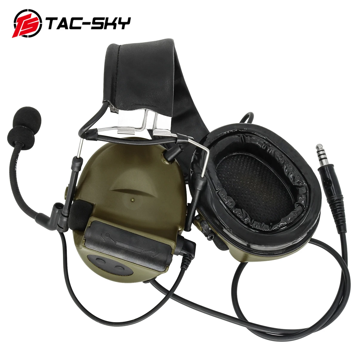 

TAC-SKY COMTAC II Silicone Earmuffs Outdoor Hunting Shooting Hearing Protection Noise Reduction Tactical Headphones+U94 PTT