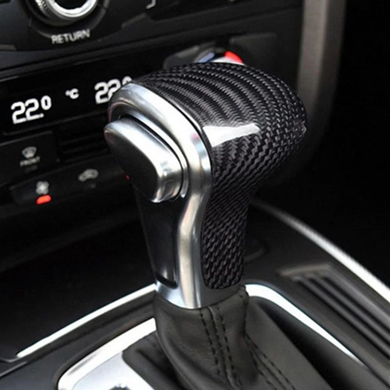 Car Gear Shift Knob Protect Cover Trim For Audi A4 B8 A5 A6 A7 Q5 8R Q7 S6 S7 Handle Protection Sleeve Auto Interior Accessories