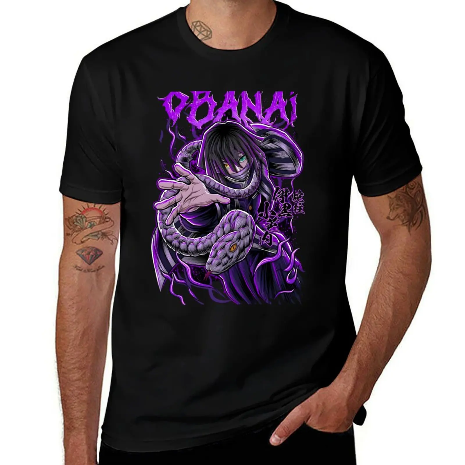 

Obanai Iguro T-Shirt man t shirt graphic man t shirt luxury T-Shirt