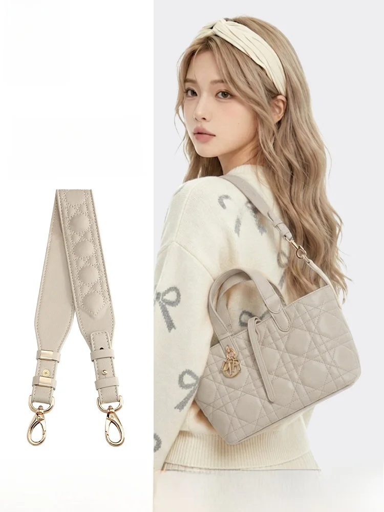  Inspired Totem Shoulder Strap  Grid Pattern Single Shoulder Bag Belt Accessories Removable Adult Women's Fashion