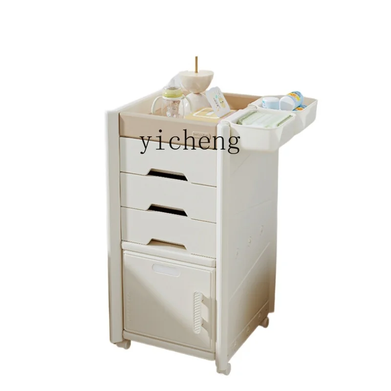 

Tqh Baby Locker Bedroom and Household Baby Products Movable Shelves Dustproof Bedside Children's Toy Storage Cabinet