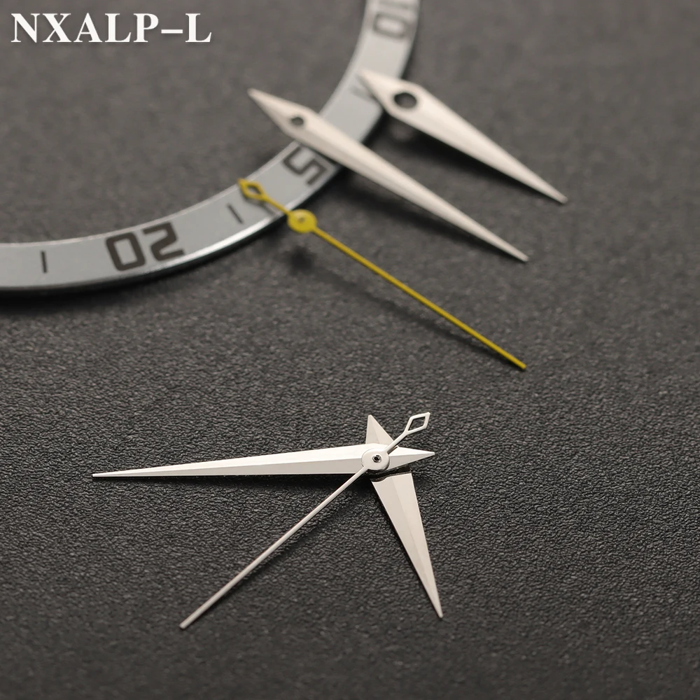 NH35 ساعة الأيدي الذهب/الفضة/الفضة الأصفر ساعة اكسسوارات ل NH35/NH36/4R/7S حركة الساعات مؤشرات ساعة إبرة مع صندوق