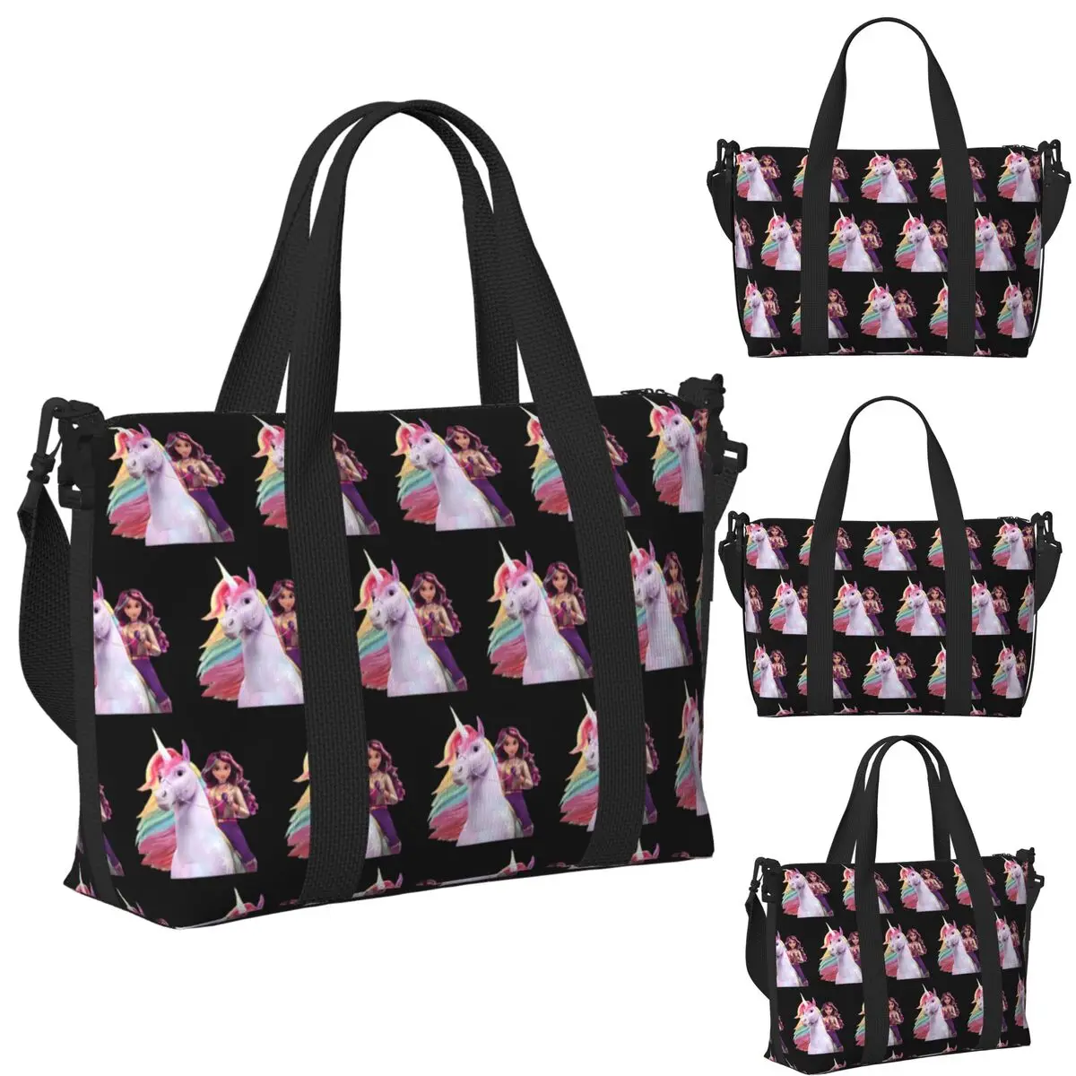 

Пляжная дорожная сумка Unicorn Academy Sophia Wildstar, большая вместительная сумка-тоут для тренажерного зала, йоги, женская дорожная сумка для покупок