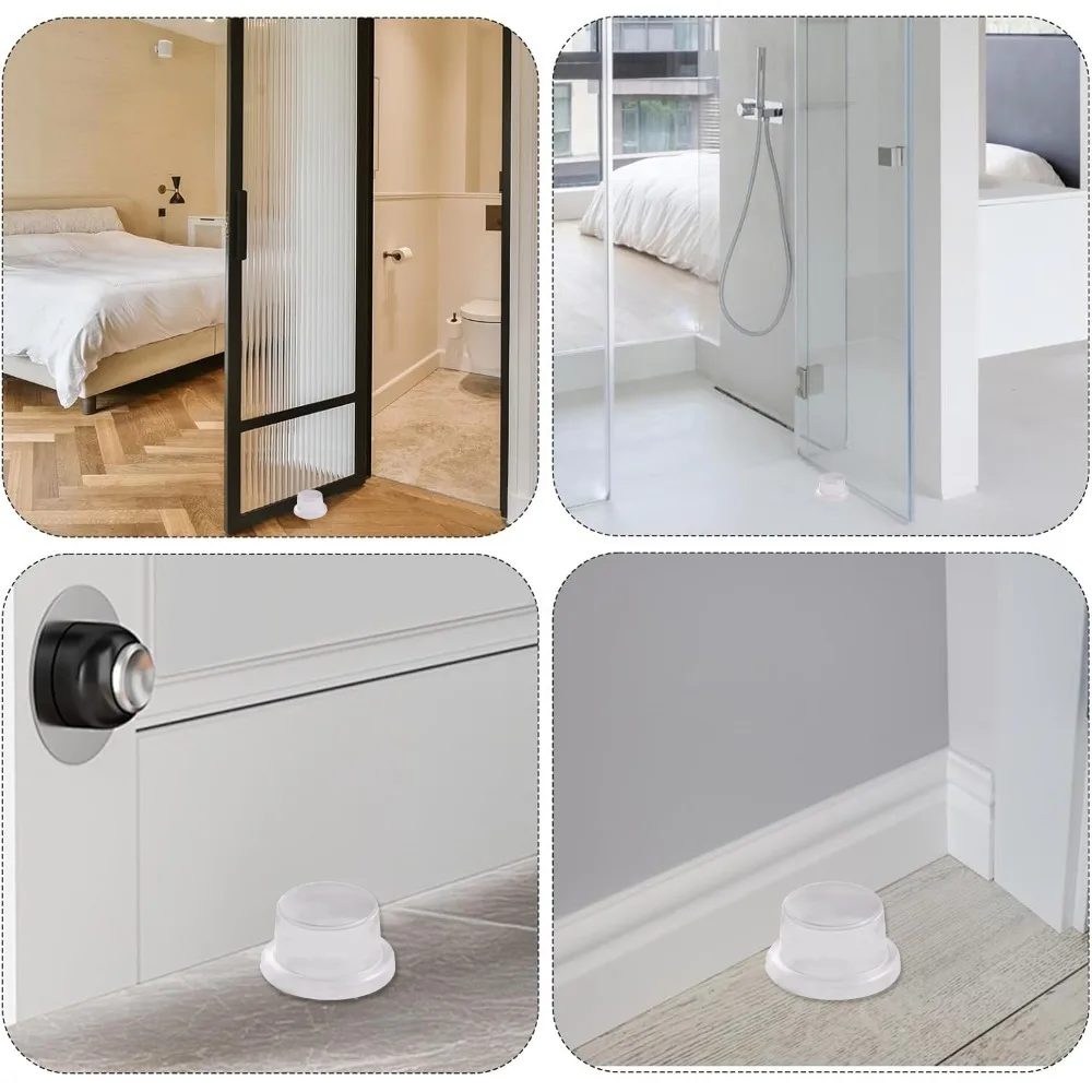 ตัวกันกระแทกประตูซิลิโคน ป้องกันผนัง ที่กันกระแทกมือจับประตูห้องนอน แบบติดเอง ป้องกันการชน อุปกรณ์เสริมเฟอร์นิเจอร์ที่ใช้งานได้จริง