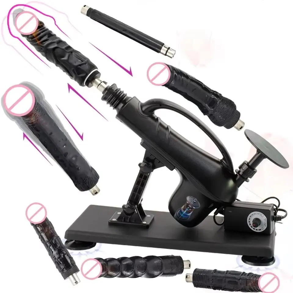 FREDORCH 3XLR Sex Machines Automatic Masturbation Pumping Gun Sex Machines for Adults With Dildo Sex Toys for Woman and Couple