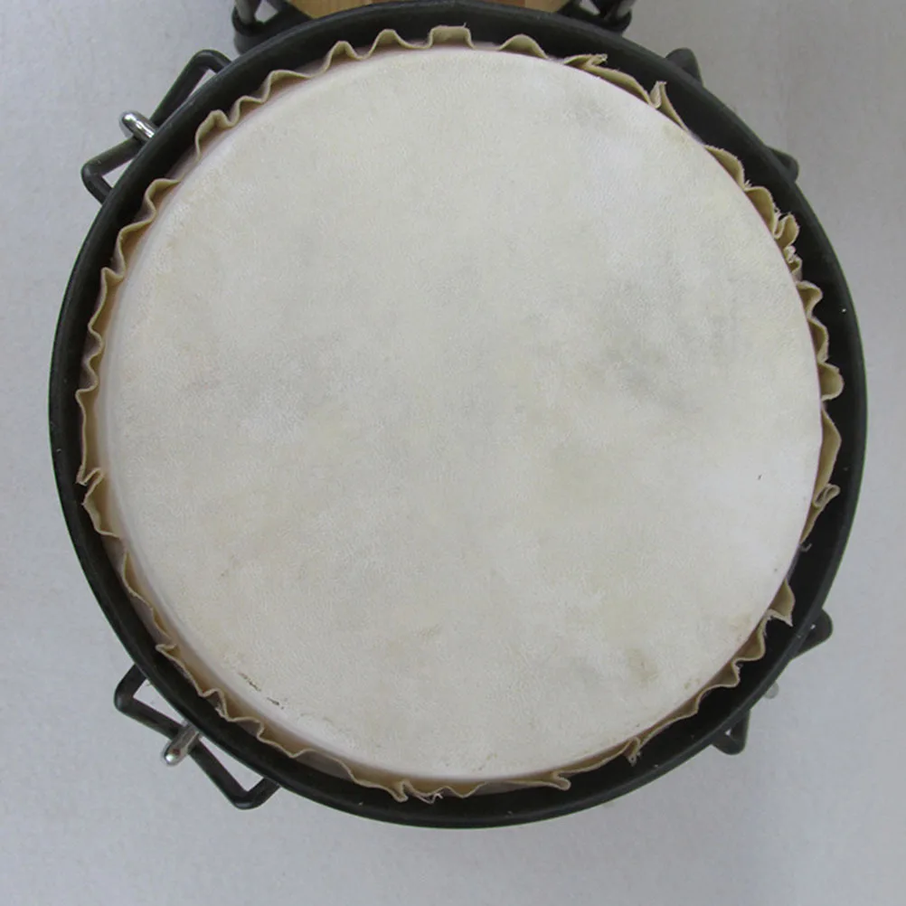 

2Pcs African Drum Head Goat Long Service Life Durable Percussion Parts Drum Leathers Musical Instrument Accessories