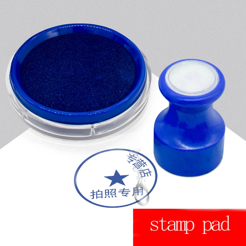 وسادة حبر M&G تعتمد على الزيت باللونين الأزرق والأحمر، خزان إسفنجي، مناسبة لختم العقد، واللوازم المالية المكتبية