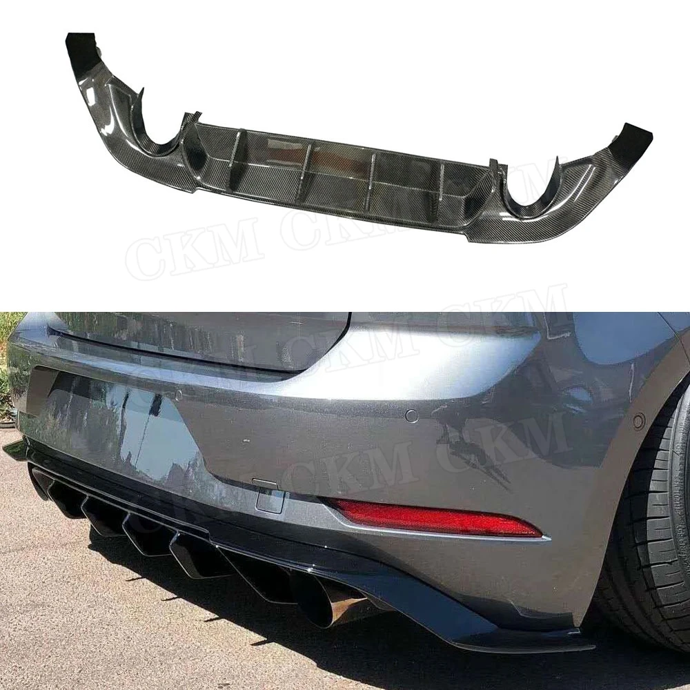 

For Golf 7.5 Carbon Fiber Rear Lip Diffuser for VW Golf 7.5 MK75 Standard And GTI 2017-2019 FRP Car Back Bumper Guard Spoiler