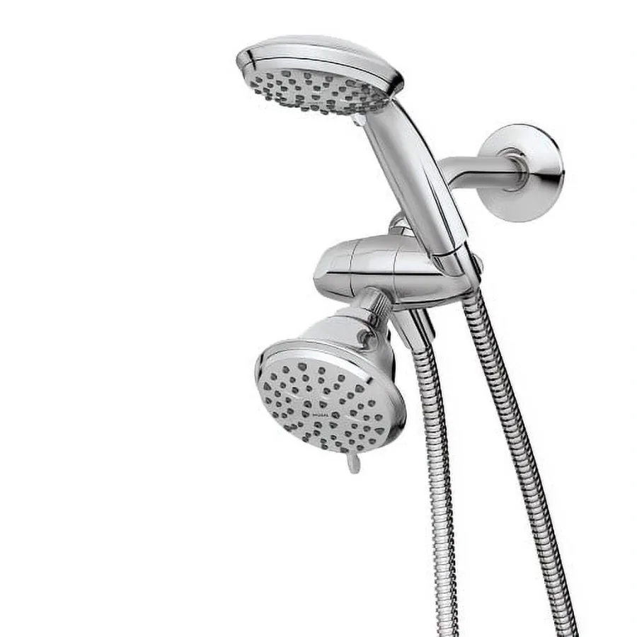Attune Chrome Bathroom Showerhead and Hand Shower Combo 218C0