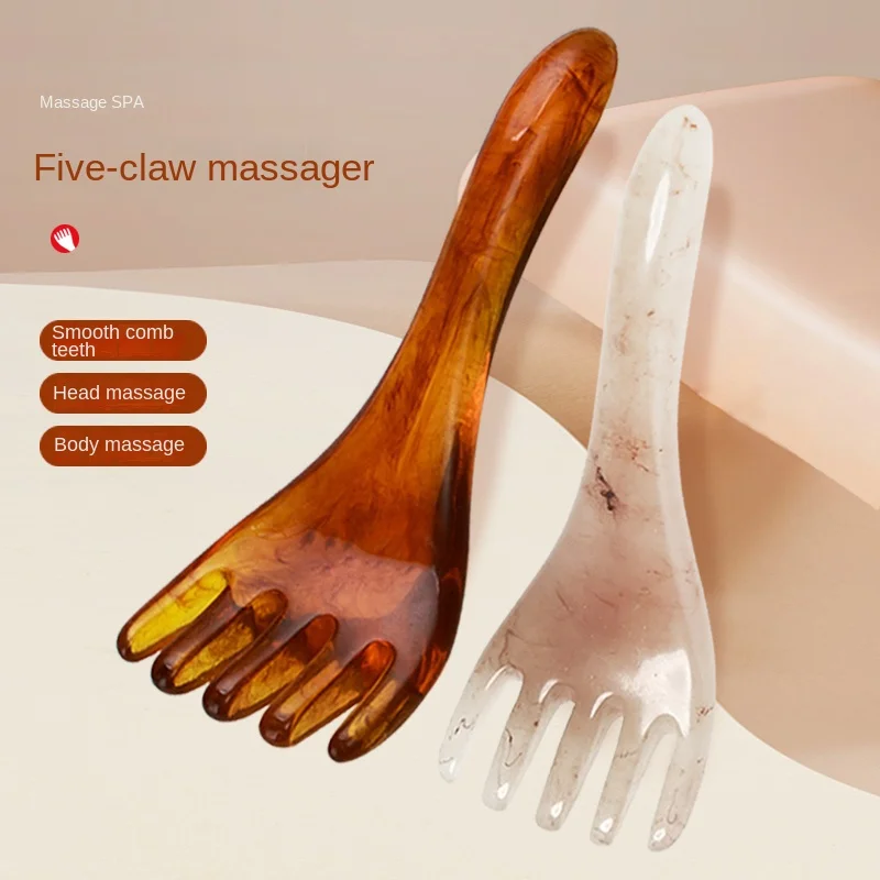 Five-claw head massager, comb scalp, scratch the head, artifact beeswax
