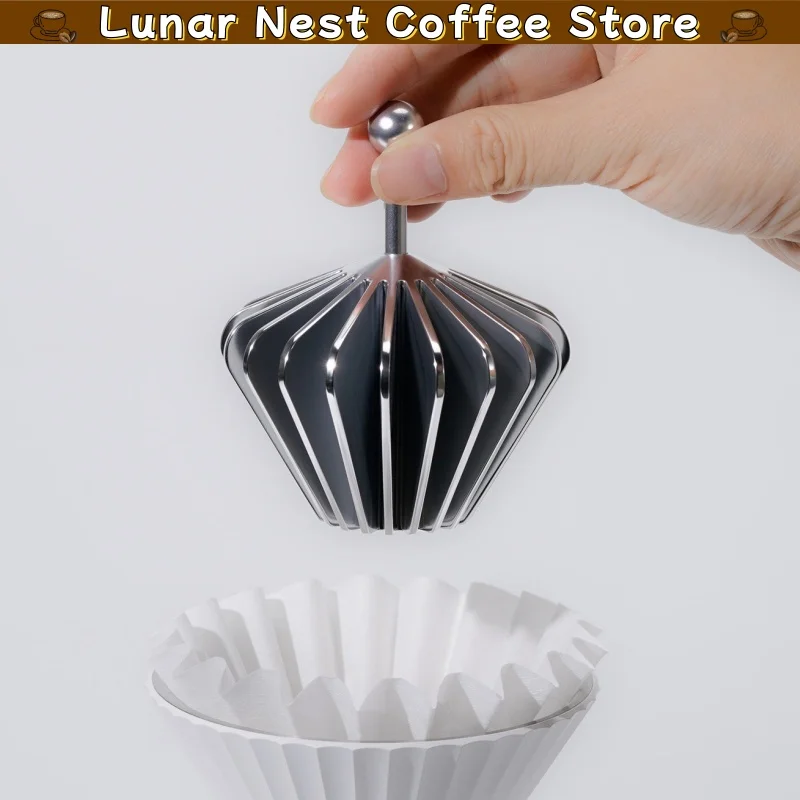 New Codale Paperless Coffee Filter Press Zero Plastic Heat-Resistant Metal Filter Paper Weight For Pour Over Dripper Set Gift