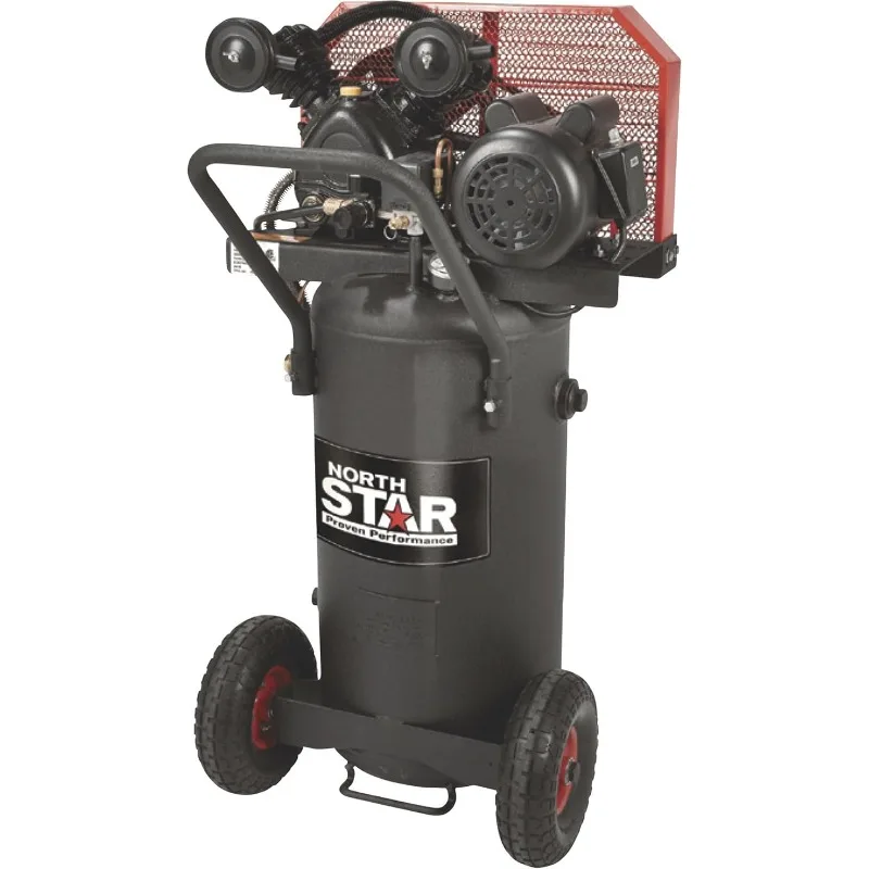 NorthStar Single-Stage Portable Electric Air Compressor - 2 HP, 20-Gallon Vertical, 5.0 CFM