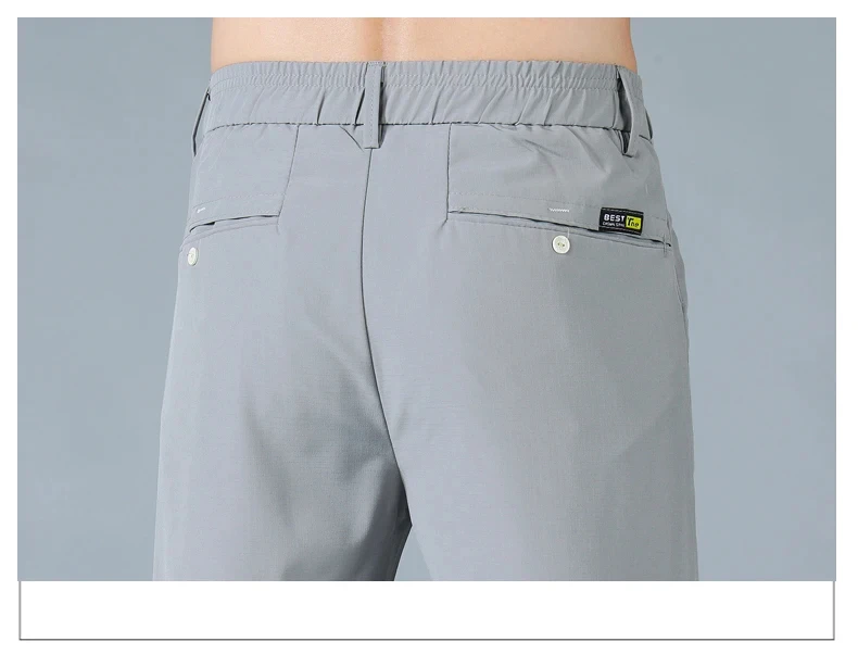 Herren Freizeithosen Korea Mode Sommer Slim Fit Hosen Hochwertige Elastische Taille Gerade Golf Sporthosen Herrenbekleidung – Detail 22
