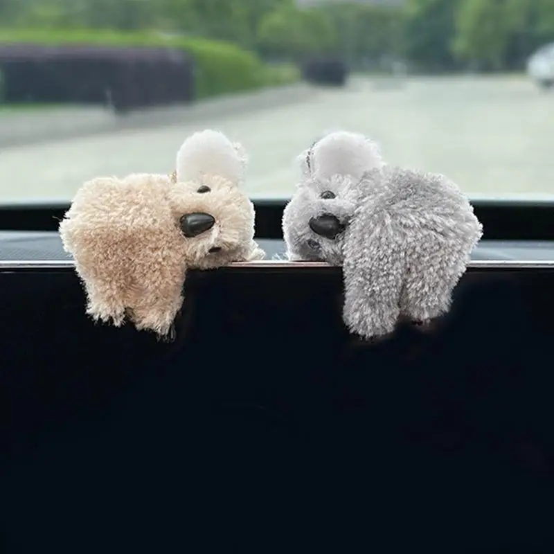 Decorazioni per interni auto Koala Peluche Koala carino Decorazione per schermo di controllo dello specchietto retrovisore automatico Visiera parasole Clip per carta Accessorio per auto