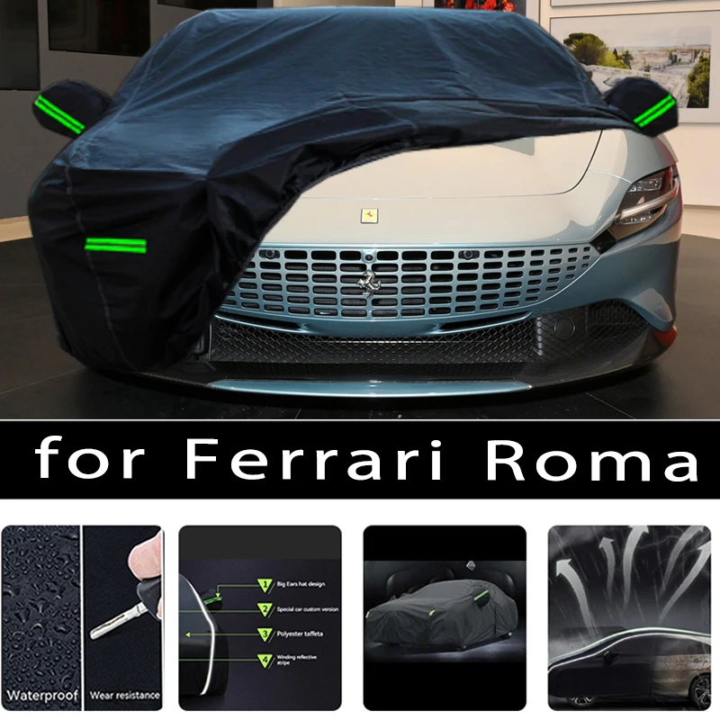 

For Ferrari Roma Outdoor Protection Full Car Covers Snow Cover Sunshade Waterproof Dustproof Exterior Car accessories