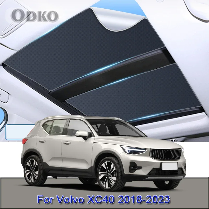 

Электростатическая солнцезащитная шторка для люка Volvo XC40 2018-2022 2023, теплоизоляционная наклейка на люк, автоаксессуары